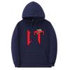 Unisex Oversized Hooded Sweatshirt With Printed Design Ribbed Hem Loose Fit Long Sleeve Cotton Pullover Winter