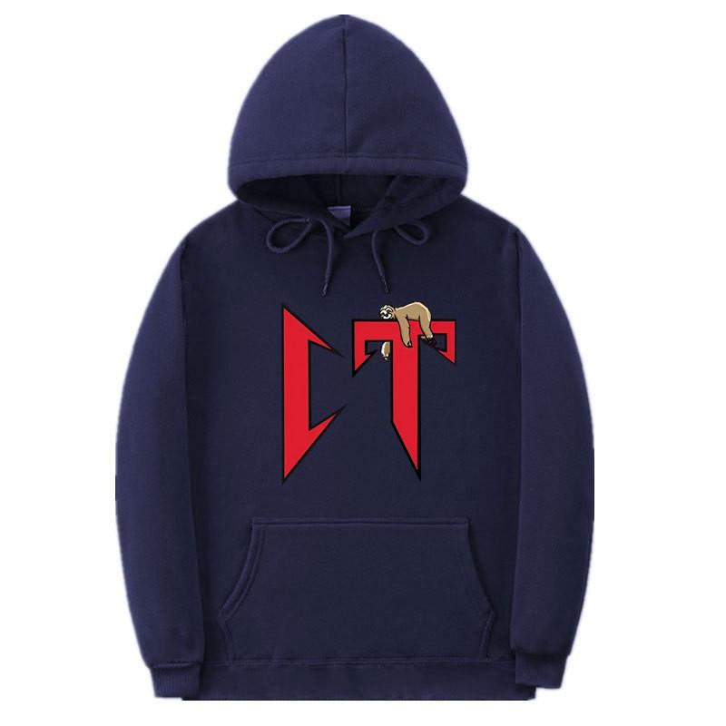 Unisex Oversized Hooded Sweatshirt With Printed Design Ribbed Hem Loose Fit Long Sleeve Cotton Pullover Winter