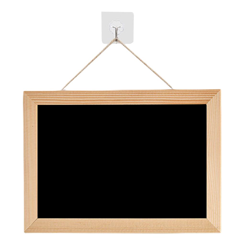 Hanging Chalkboard Double-Sided Blackboard Memo Board Writing Board Small Hanging Blackboard for Home Office Kitchen