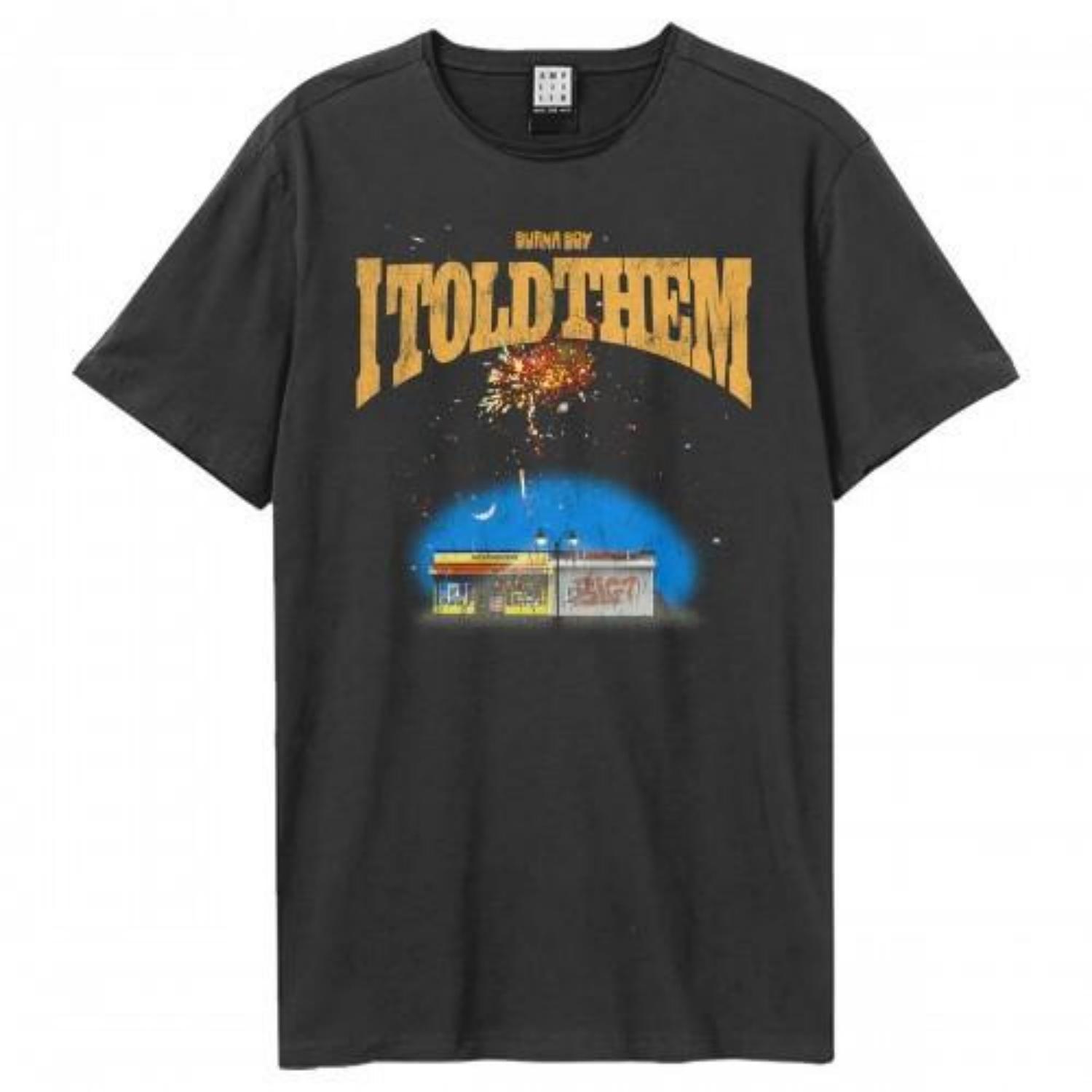 

Amplified Unisex Adult I Told Them Fireworks Burna Boy T-Shirt S разноцветный