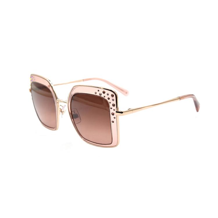

Swarovski Trendy Fashion Series Advertising Square Sunglasses Women sunglasses SK0324-H-72F 52,Rose Gold