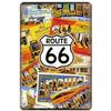 USA Route 66 Metal Signs Wall Poster Plaque Warning Sign Vintage Iron Painting Decoration for Home Cafe Living Room Club Bar