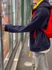 Men's Retro Color Block Hooded Cardigan Sweatshirt for Autumn/Winter