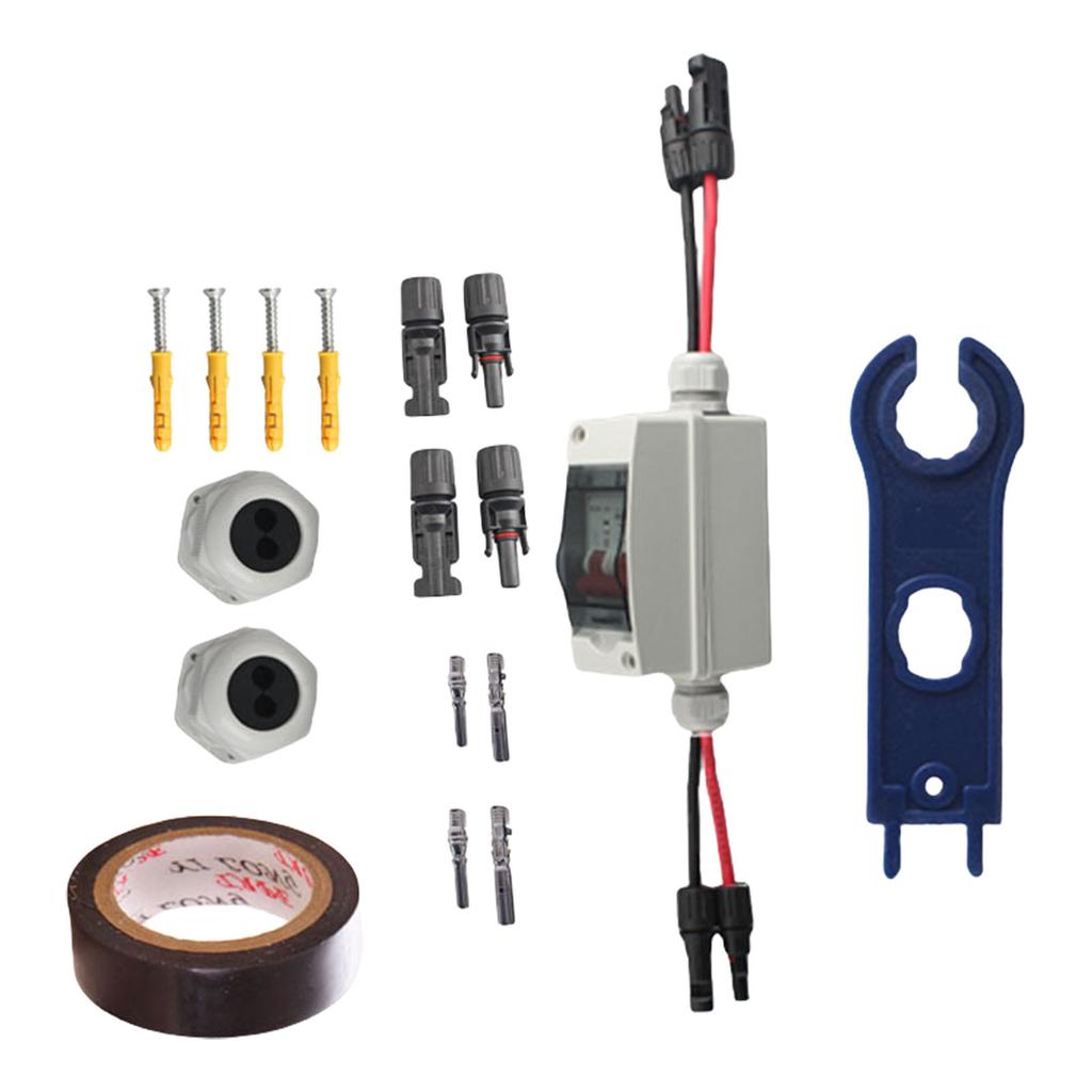 Solar Disconnect Switches with 260mm Cable Photovoltaic Isolator Switches Power Disconnection Switches Simple Operate