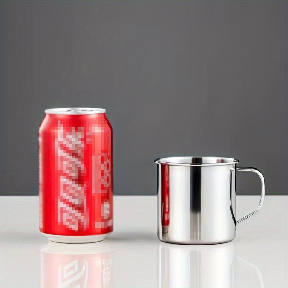Stainless Steel Coffee Mug1pc 8.45oz 304 - Durable, Reusable, Portable, Ideal for Camping & Picnics