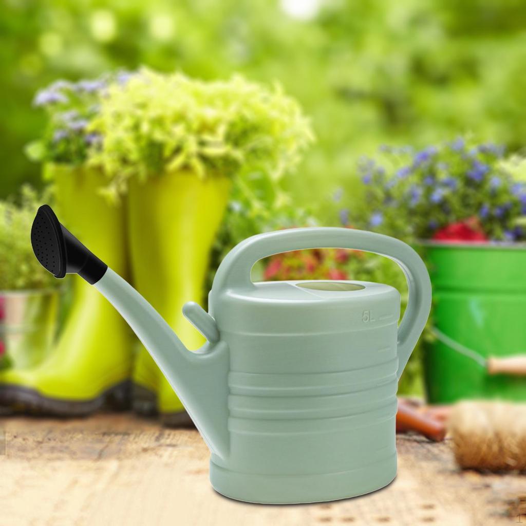 Watering Can 5L Lightweight Large Mouth Opening Indoor Garden Plant Accessories Pot