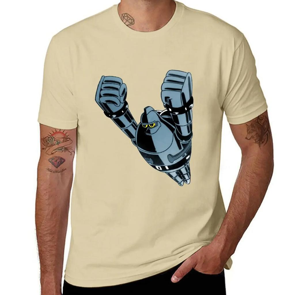 Tetsujin 28 - Gigantor T-Shirt Funnys Anime Clothes Men Workout Shirt