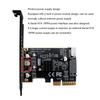 Acogedor PH6602 PCIe To USB 3.2 Gen 2x2 Expansion Card, 20Gbps Type E Key A Front Header Adapter, ASM3242 Chip 15Pin Powered Internal Type C