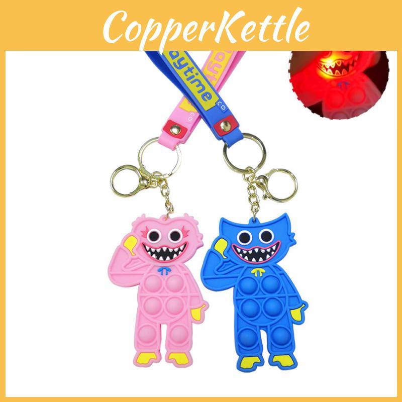 Led Poppy Playtime Huggy Wuggy Toy Keychain Fun And Safe Stress Relief Pendant With Light