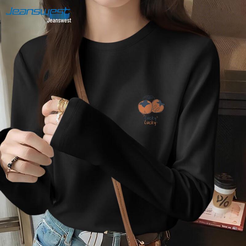Jeanswest Women's Autumn Long Sleeve Cotton T-Shirt