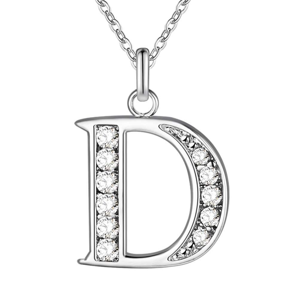 Explosive Jewelry Export Silver Jewelry Necklace 26 Letter Necklace A-Z Accessories
