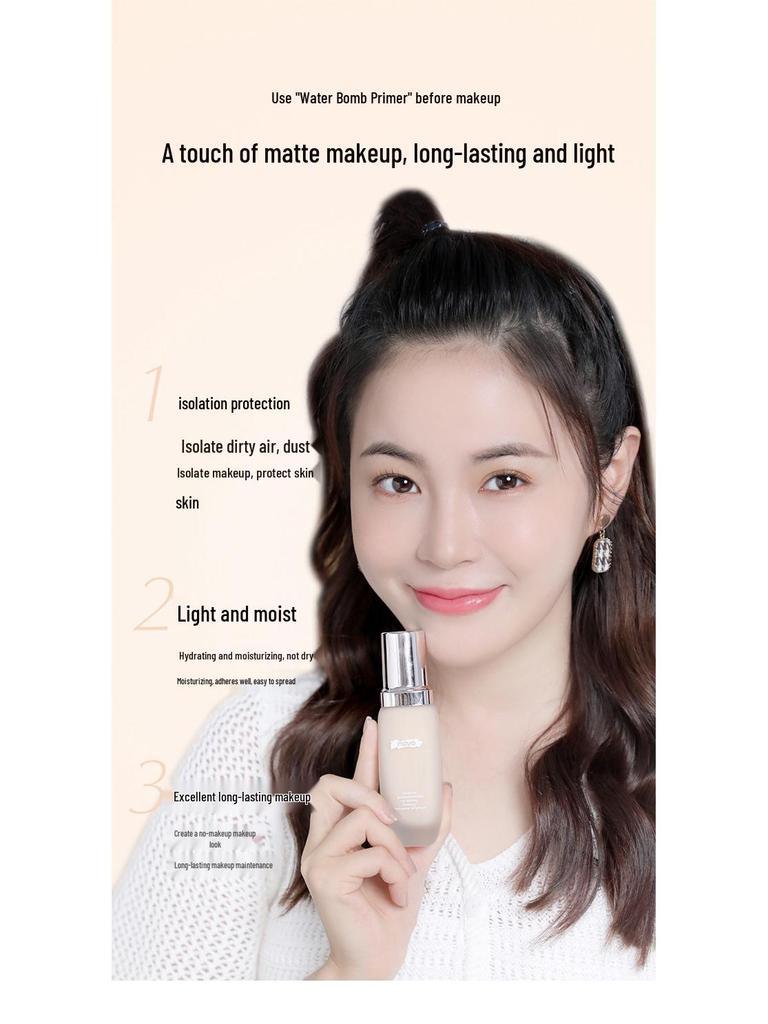 NOVO Silky Hydrating CC Primer for Dry Skin – Creamy Makeup Base for Oil Control & Brightening.