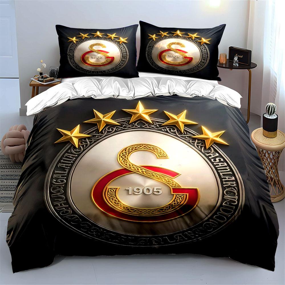 Gold Stars Emblem Bedding Set Bedding Duvet Cover Set Duvet Cover Pillowcases (1 * Duvet Cover 2 * Pillowcases, without duvet insert)