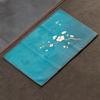 Chinese Painted Flower Pattern Thickened Tea Towel Plush Imitation Deerskin Absorbent Water Rag Tea Napkins Cloth Tea Ceremony