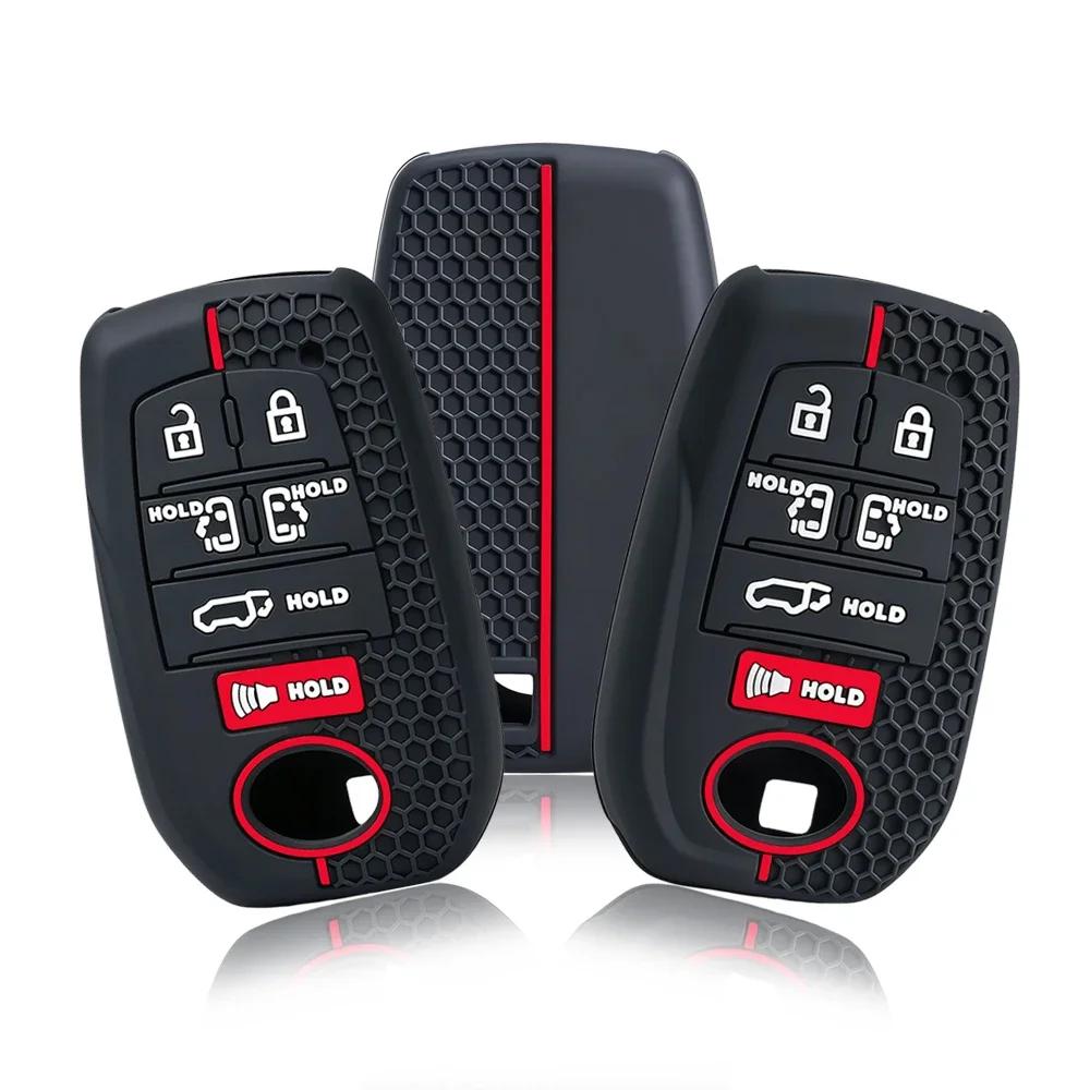 7 Buttons Silicone For Toyota Sienna Rav4 Venza Mirai Hybrid Vehicles Alphard Previa Voxy Car Remote Key Cover Case Accessories