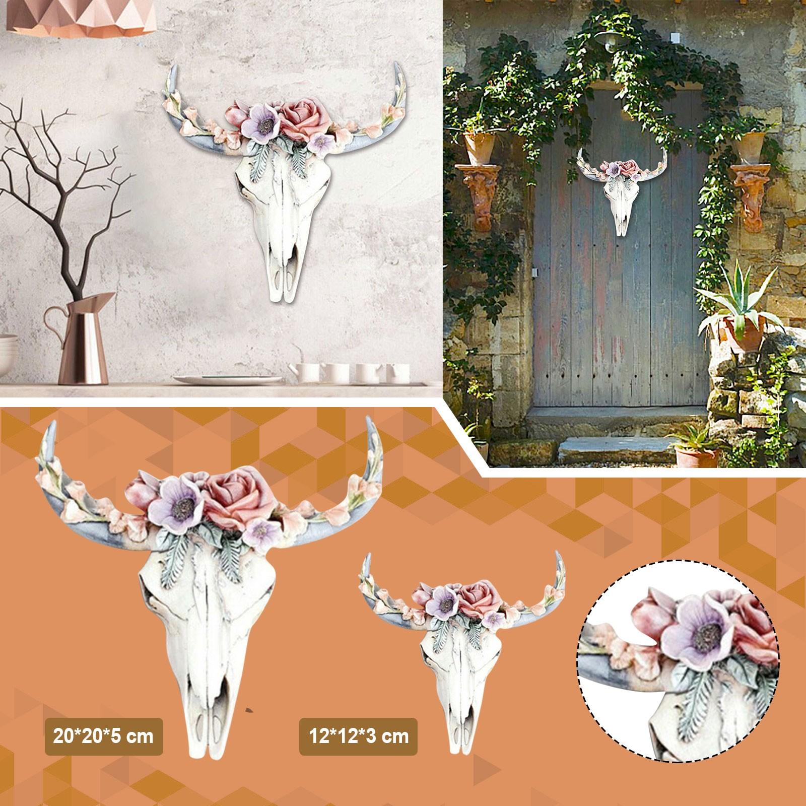 

Цветочная корова Украшение стены Домашний настенный декор Орнамент с подвесным отверстием