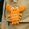 Lobster Plush Doll Keychain Fluffy Animal Bag Pendant Cute Ocean Animal Coin Purse  Birthday Gift