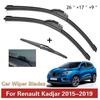 For Renault Kadjar 2015-2025 Vindusviskerblader foran og bak 26" 17" 9" Koleo viskere