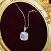 Pink Zircon Princess Necklace: Trendy Full Diamond Luxury Clavicle Chain for Women