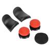 5-in-1 Thumb Grip Button Cap Joystick Protector L2 R2 Trigger Extender for PS5 Controllers, rouge.