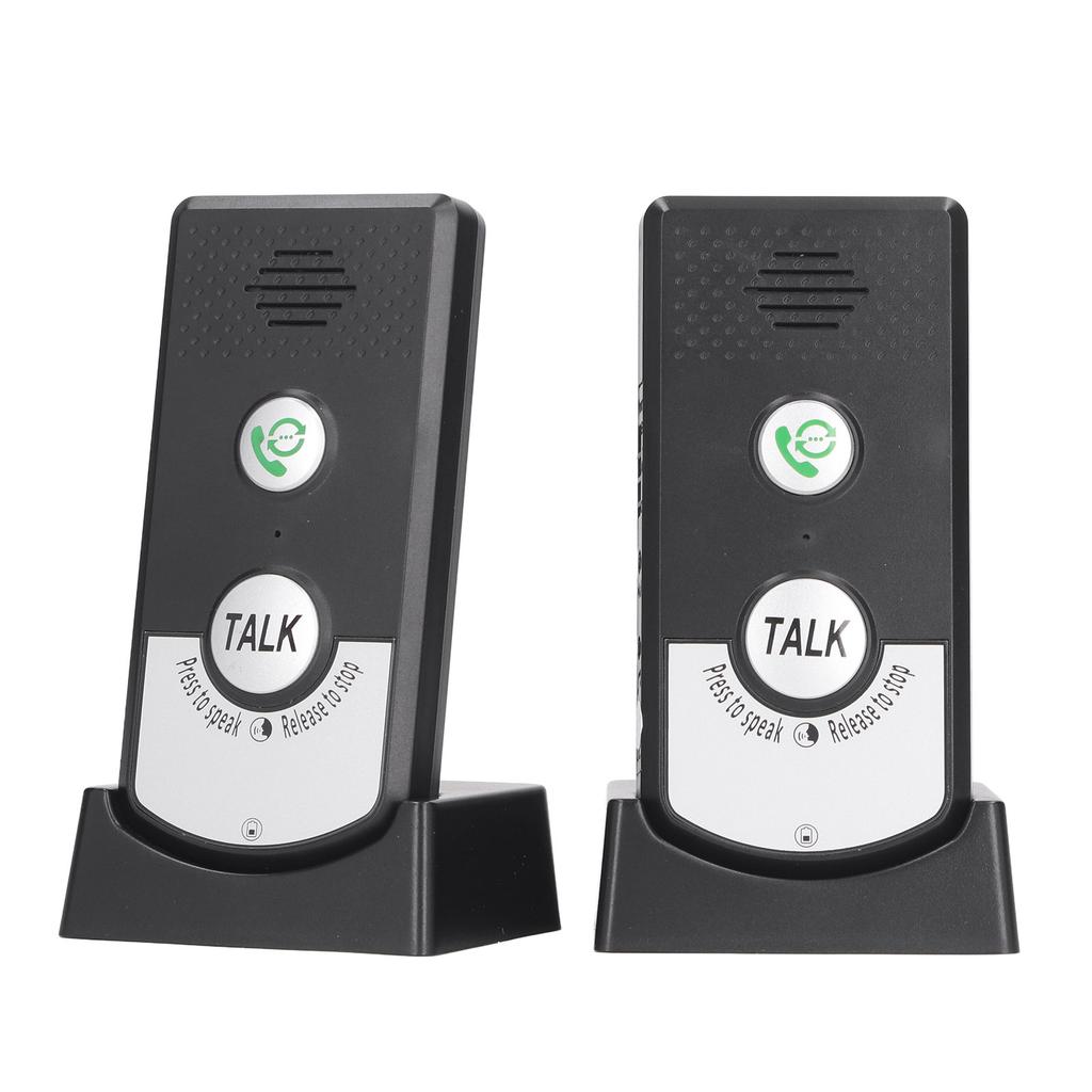 Wireless Voice Intercom Home Smart 2 Way Talk Doorbell for Elderly Caregivers and Disabled People