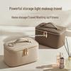 Retro Style Multifunctional Makeup Bag – Large Capacity Travel Case for Brushes, Skincare, and Toiletries.
