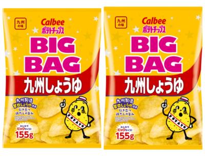 Calbee Potato Chips Kyushu Soy Sauce BIGBAG 147g X 2 Bags