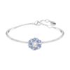 Idyllia Brățară Cristal Flori Sintetice Zirconiu Cubic Placată cu Rodiu Femei Argintiu 5680014