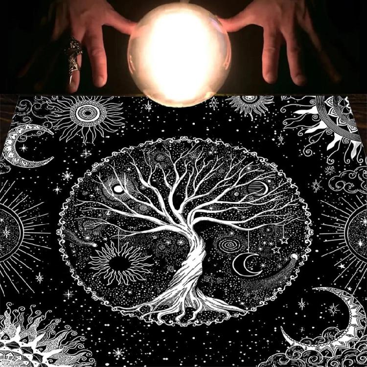 Tarot Card Tablecloth Pagan Spiritual Astrology Cards Pad Divination Altar Cloth