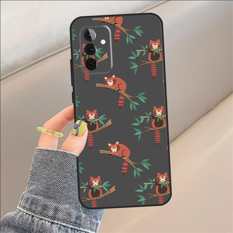 Red Panda Case For Samsung Galaxy A35 A15 A55 A53 A33 A13 A36 A56 A26 A16 A22 A32 A52 A54 A34 A05 A06
