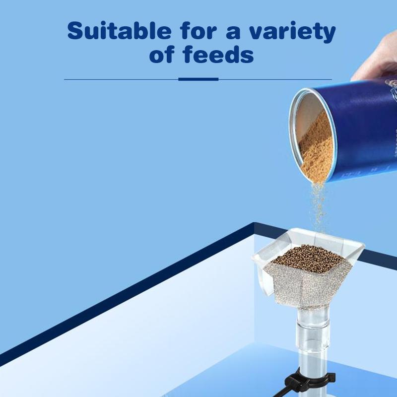 Aquarium Transparent Feeding Tube Set Aquarium Telescopic Fish Tank Feeder Shrimp Feeding Container Feeder Bowl Accessories