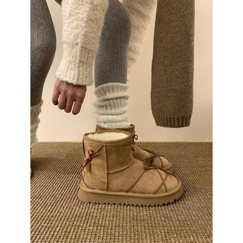 

Женские мягкие эластичные холодные теплые утепленные сноубутсы на толстой подошве с увеличением высоты, нескользящие, износостойкие, уличные, для отдыха, спортивные хлопковые ботинки 40