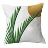 Office Chair Cushion Home Pillow Case Ins Plush Printed Pillow Case Green Plant Nordic Style Pillow