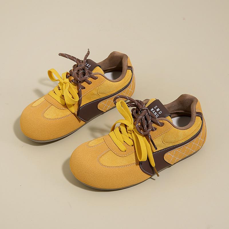 

Женские кроссовки в корейском стиле Форрест Гамп 2025: Весенние спортивные повседневные кроссовки на толстой подошве (LDS01) 36 жёлтый