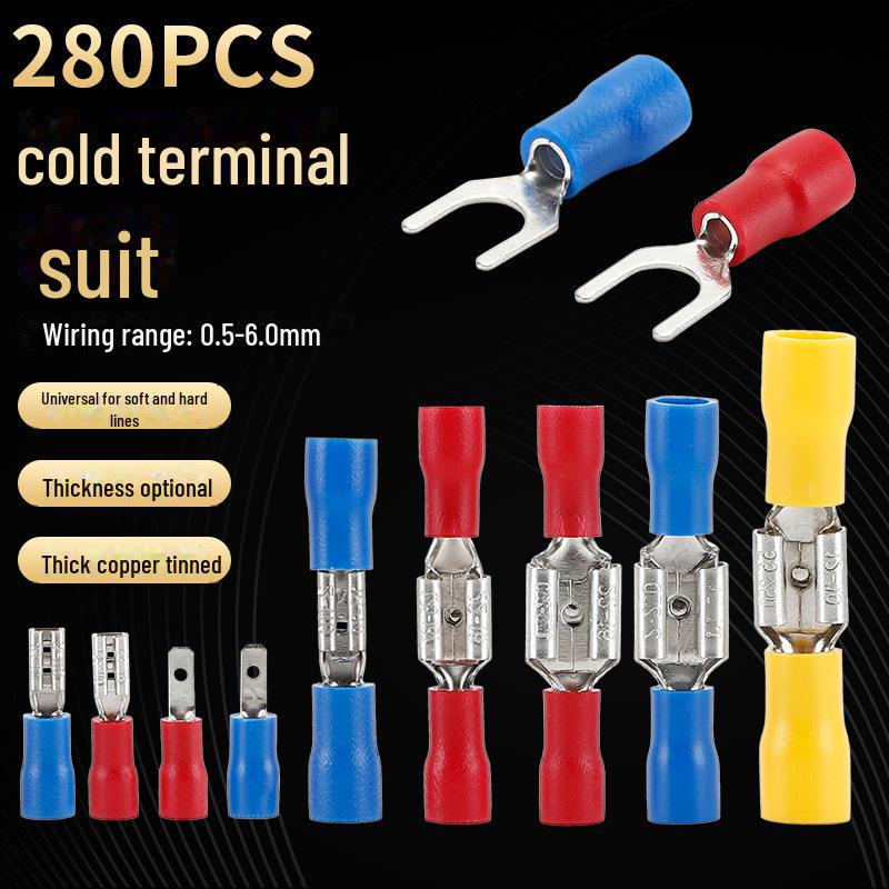 

Мідний Y-подібний попередньо ізольований вилочний термінал швидкого підключення