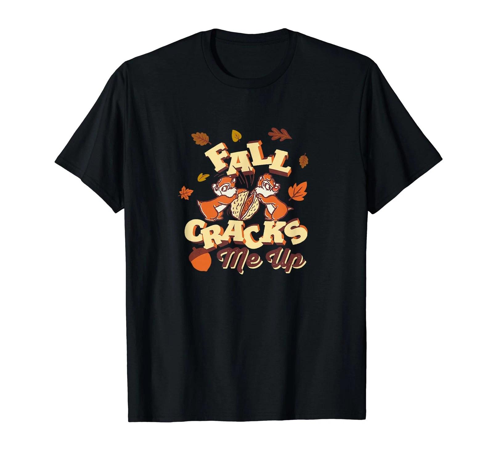 

Disney Chip & Dale Fall Cracks Me Up Funny Autumn T-Shirt_ 3XL