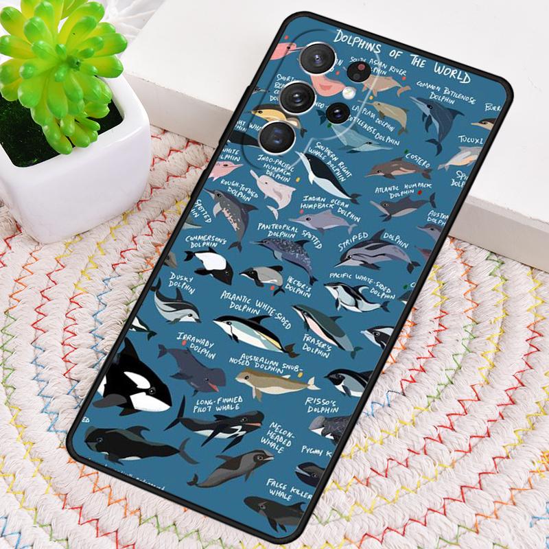 Killer Whale Silicone Phone Case For Samsung Galaxy note 10 pro S26 S25 S24 S23 S22 S21 Plus S25Ultra Capa Cover