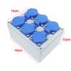 Shock Resistant Power Outlet 6x230V Socket Waterproof And Dustproof Flame-retardant Plastic Long-lasting Protection