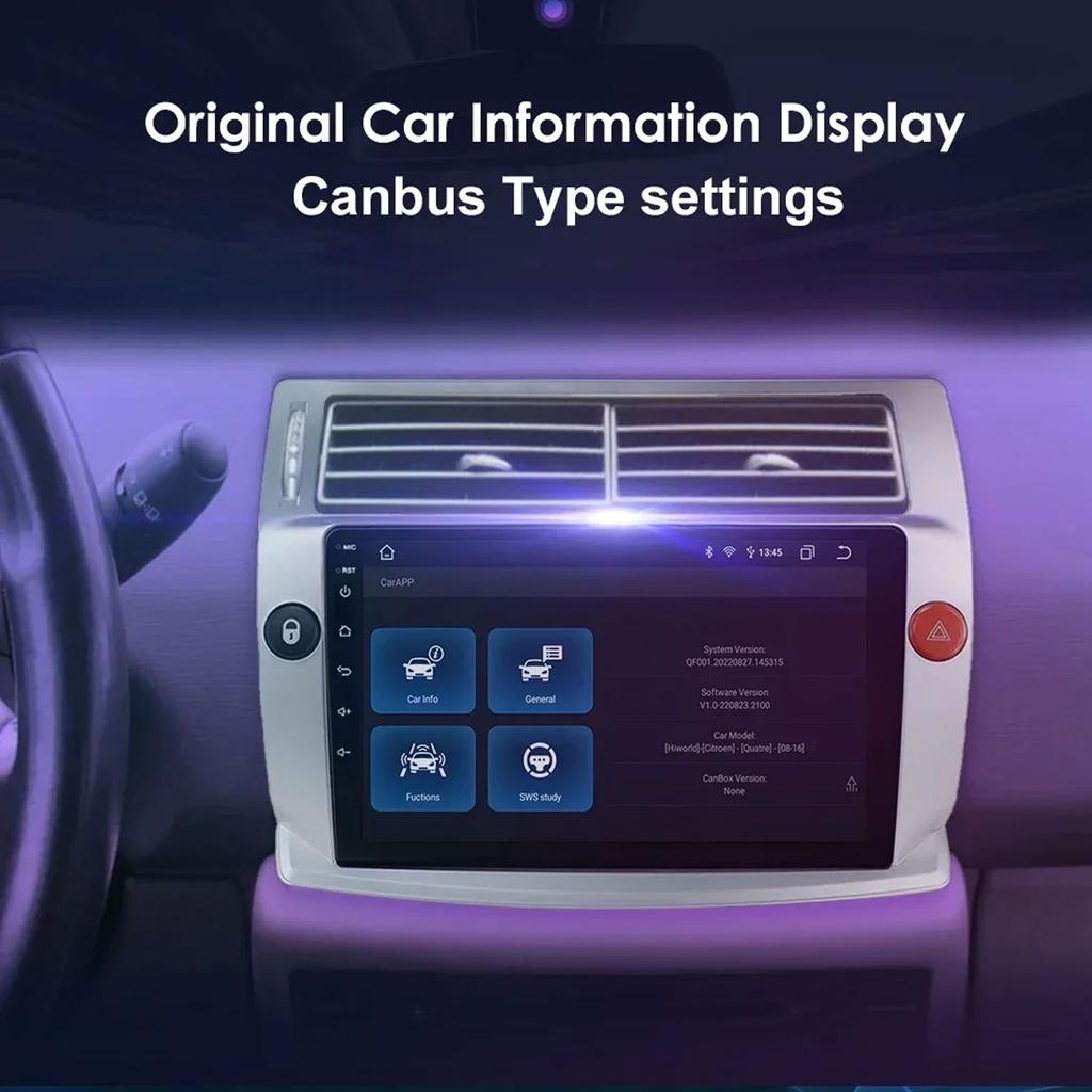 Ossuret Intelligent Car Radio Android for Citroen C4 C Triomphe C Quatre 2004-2009 Carplay Car Stereo Multimedia Video Player GPS 2din 7862 Audio