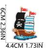 Pirate Embroidery Cloth Sticker Treasure Map Computer Embroidery Label Children'S Team Decoration Pirate Ship Octopus Patch Patch
