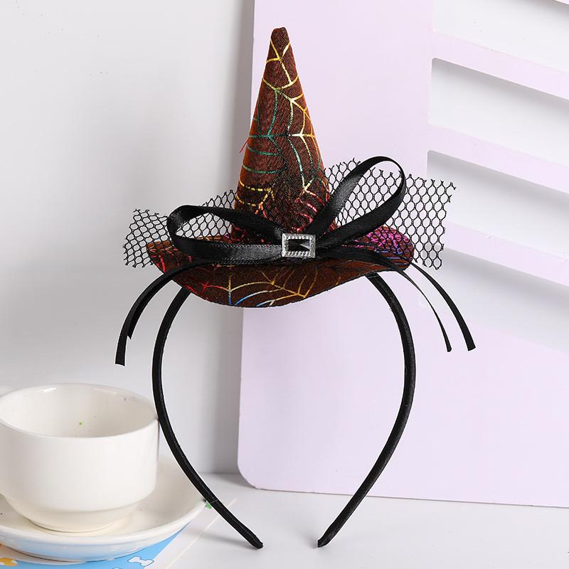 Handmade Halloween Hair Accessory With Spider And Witch Hat For Cosplay And Parties