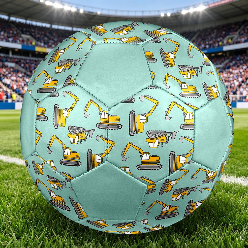 1PC Construction Equipment Soccer Ball Size 5 Football Machine Sewn Indoor/Outdoor Universal Football W100
