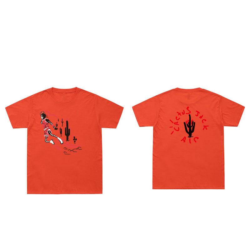 New Arrival Cactus Jack T-Shirt Men Women Hip Hop Streetwear Tee Shirt ASTROWORLD Swag Funny T Shirt Cotton Tee Tops