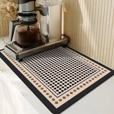 Absorbent Draining Mat No-wash Table Mat Dishwashing Pads Coffee Machines Drying Mat  Bowl