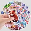50 Cartoon 3D Animal Graffiti Stickers - Creative Waterproof Decor for Phones and Computers