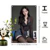 2D Flat Custom Tinplate Portrait Painting - Fashion Metal Wall Art Plaque with Pre-Drilled Holes for Home Decor