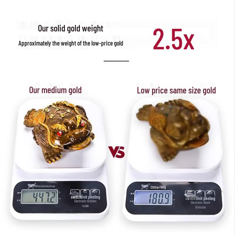 Color-Changing Golden Toad Tea Pet Ornament