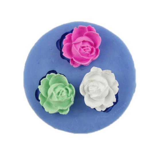 Baking Mold Rose Shape Easy to Clean Silicone Cake Cutter Mold for Party