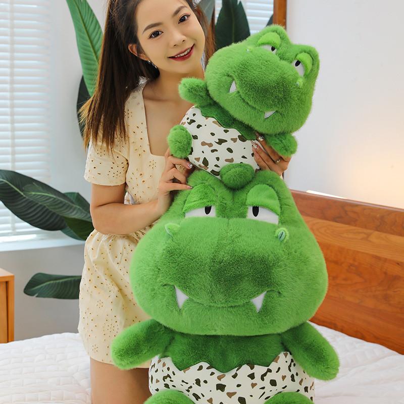 Eggshell Stuffed Dinosaur Plush Toy Kids Fun Cuddly Animal Pp Playtime Cotton