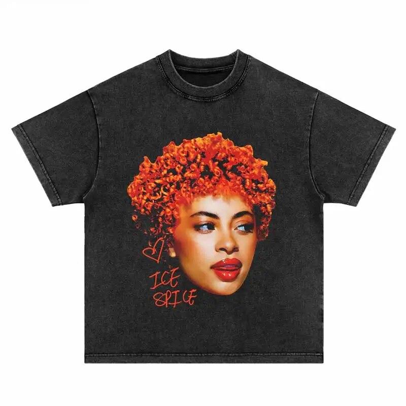 

Men Hip Hop Streetwear Tshirt Oversize Vintage Portrait Head Graphic Printed T-Shirt 2023 Harajuku T Shirt Cotton Tops Tees